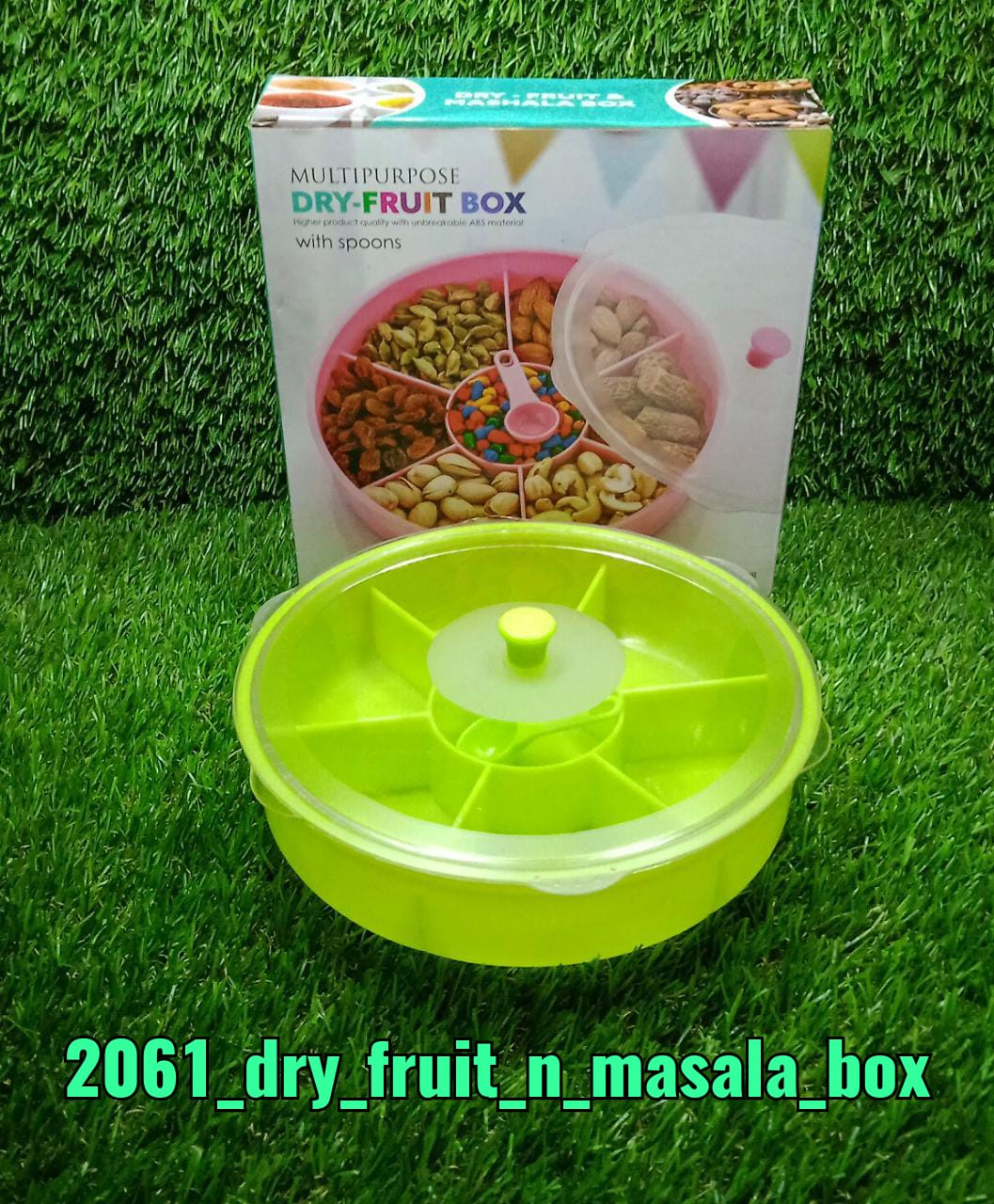 Multipurpose Dry-fruit and masala box with single spoon. - Springkart 