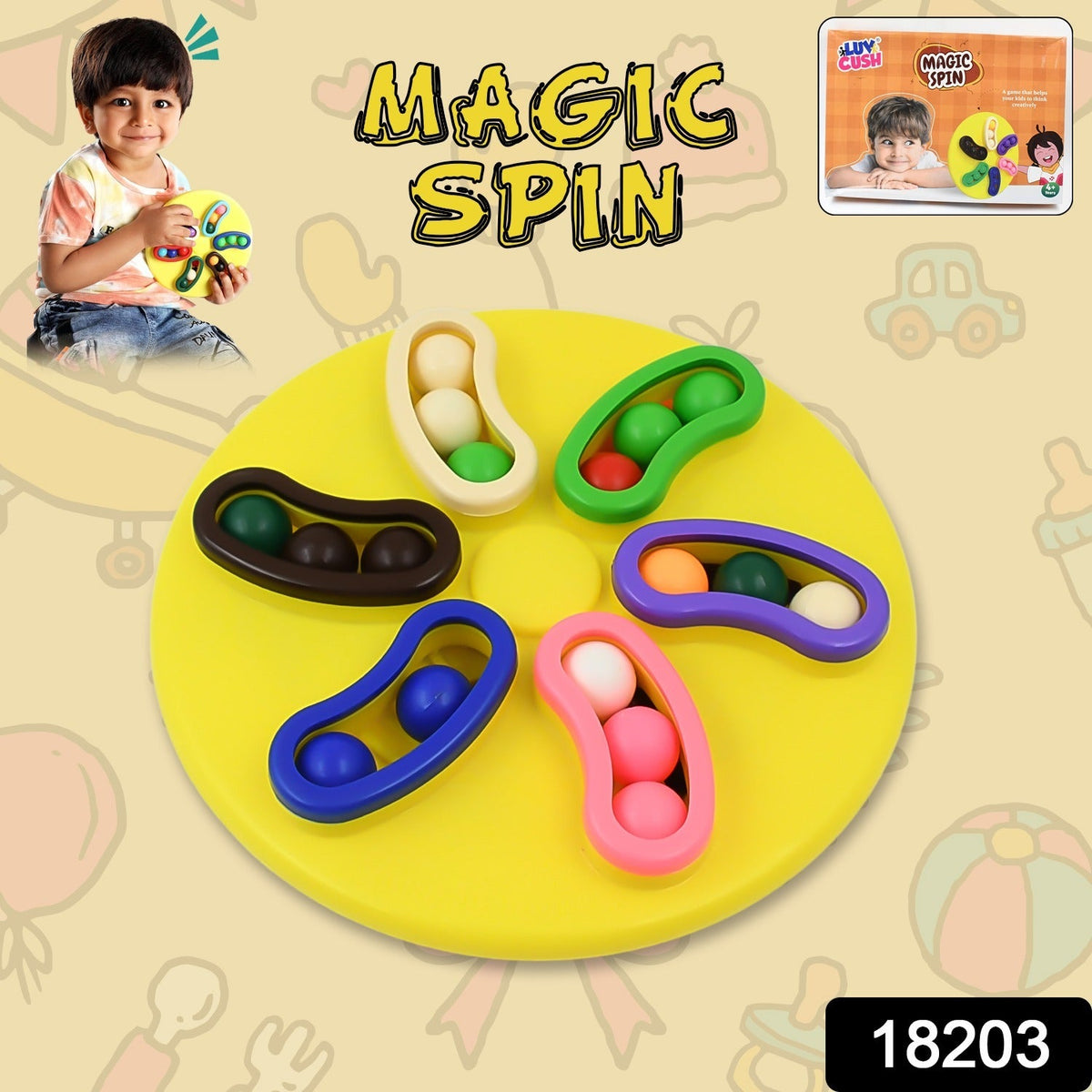 Magic Spin Round Rotating Puzzle Game (1 Pc) - Springkart 