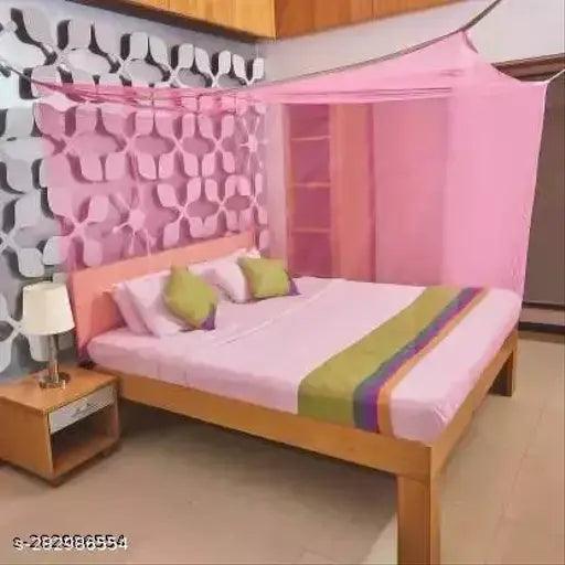 single bed mosquito net 4*6 pink