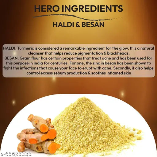 Ubtan Scrub For Face with Turmeric & Walnut for Tan Removal - 100g detan Scrub