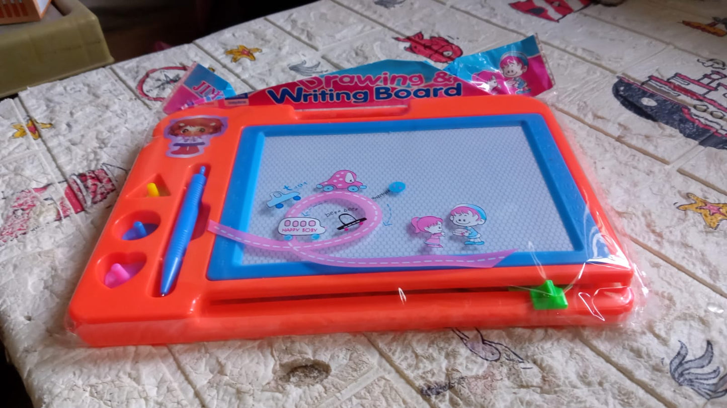 Children Magic Slate Pen Doodle Pad Erasable Drawing Easy Reading Writing Learning Graffiti Board Kids Gift Toy Magnetic Painting Sketch Pad for Baby Children (1 Pc Mix Color) - Springkart 