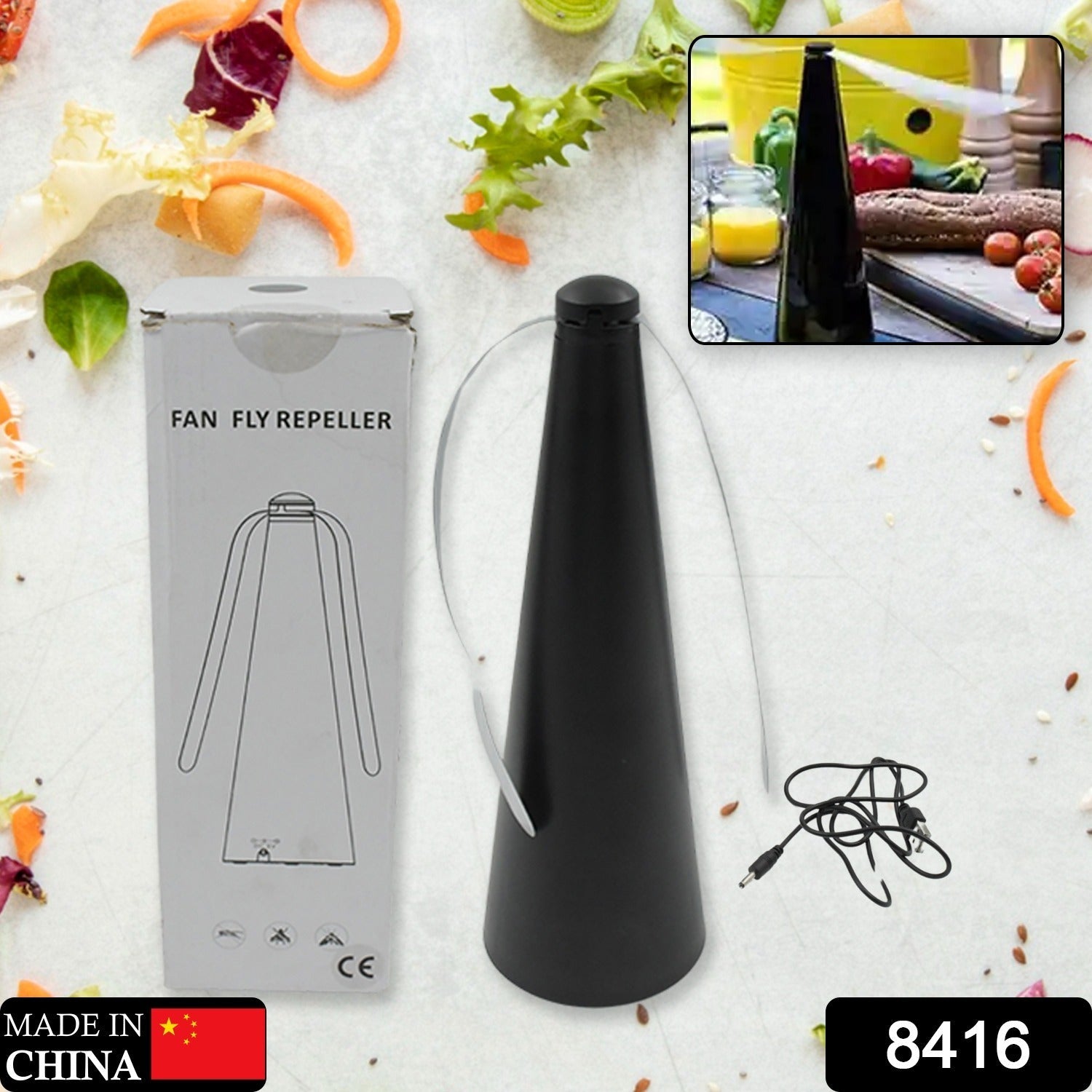 Fly Repellent Fan (Battery & USB) - Tabletop, Indoor/Outdoor, Chemical-Free - Springkart 