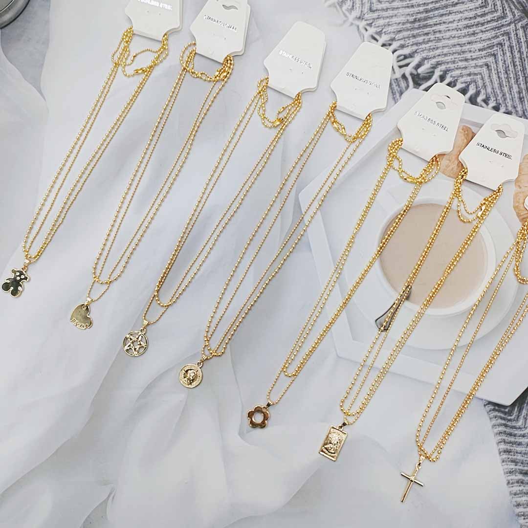 Double Sweater Chain With Charm (Random)