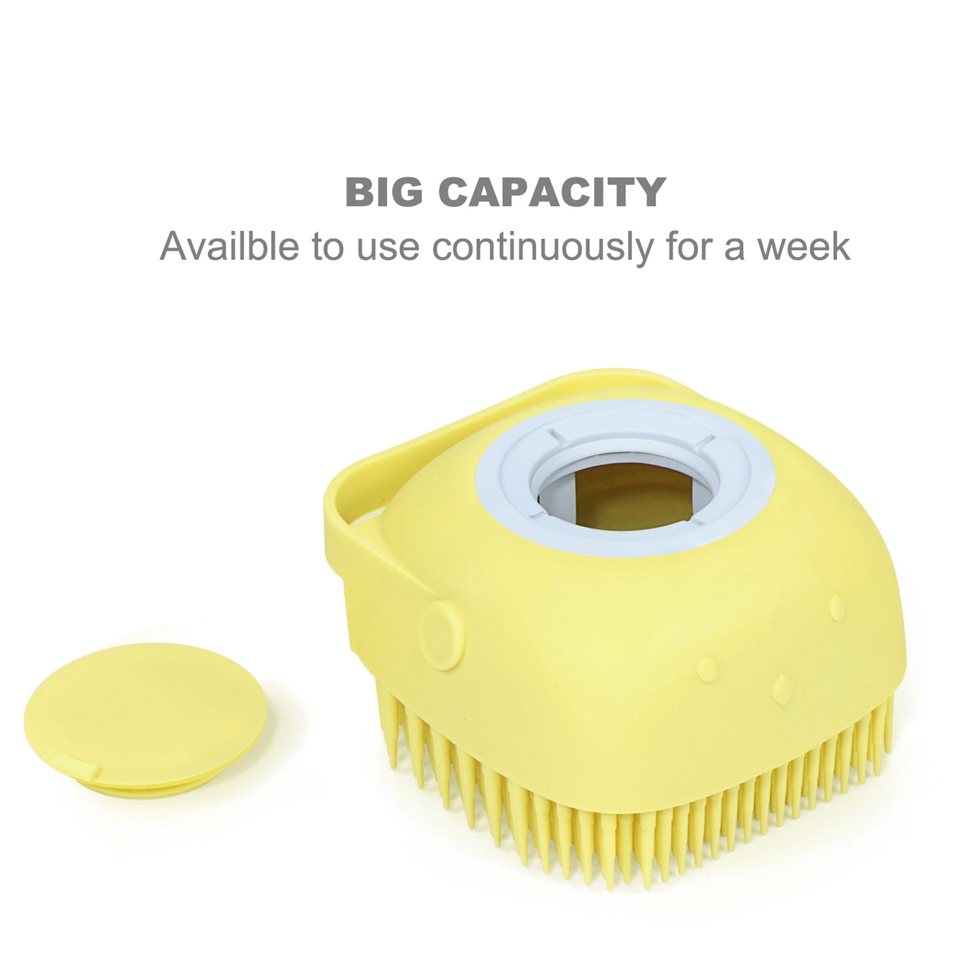1348b Silicone Massage Bath Body Brush With Shampoo Dispenser - Springkart 