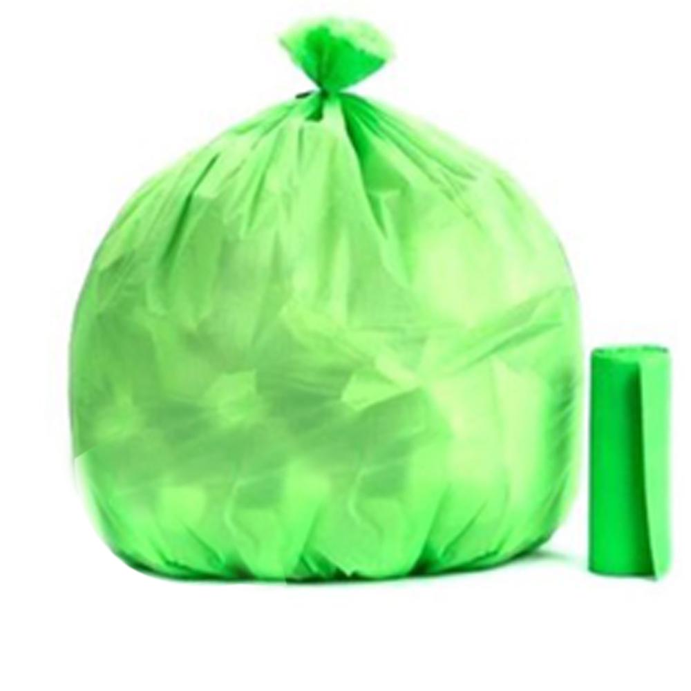 1581 Green Compostable Corn Starch Garbage Bags (17 X 19)