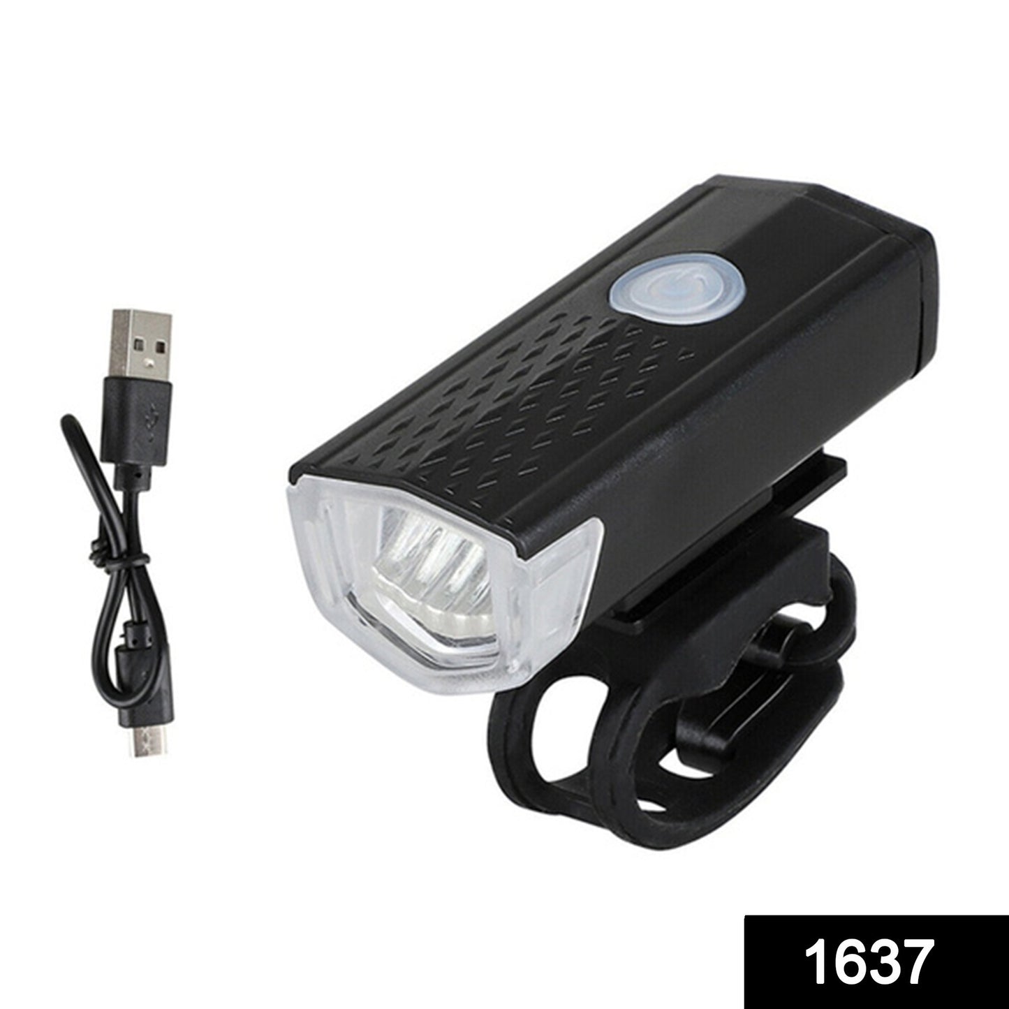 1637 Usb Rechargeable Bicycle Light Set 400 Lumen Super Bright Headlight Front Lights - Springkart 