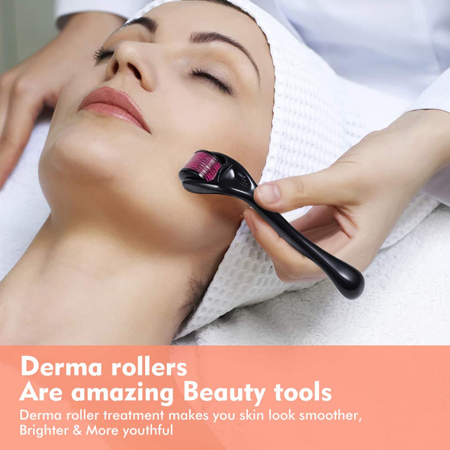 6602 Derma Roller Anti Ageing And Facial Scrubs Polishes Scar Removal Hair Regrowth (1mm) - Springkart 