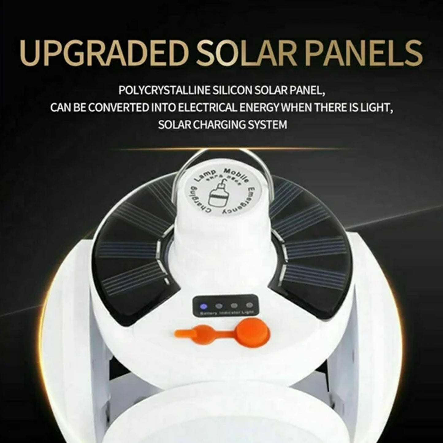 12590 Solar Multi-functional Emergency Led Light Bulb With Usb Charging Led Camping Lamp Camping Lamp Usb Rechargeable 5 Brightness Light Modes Foldable Camping Light Sos Ip65 Waterproof Camping Light Blackout Emergency Equipment Camping Gadgets - Springkart 