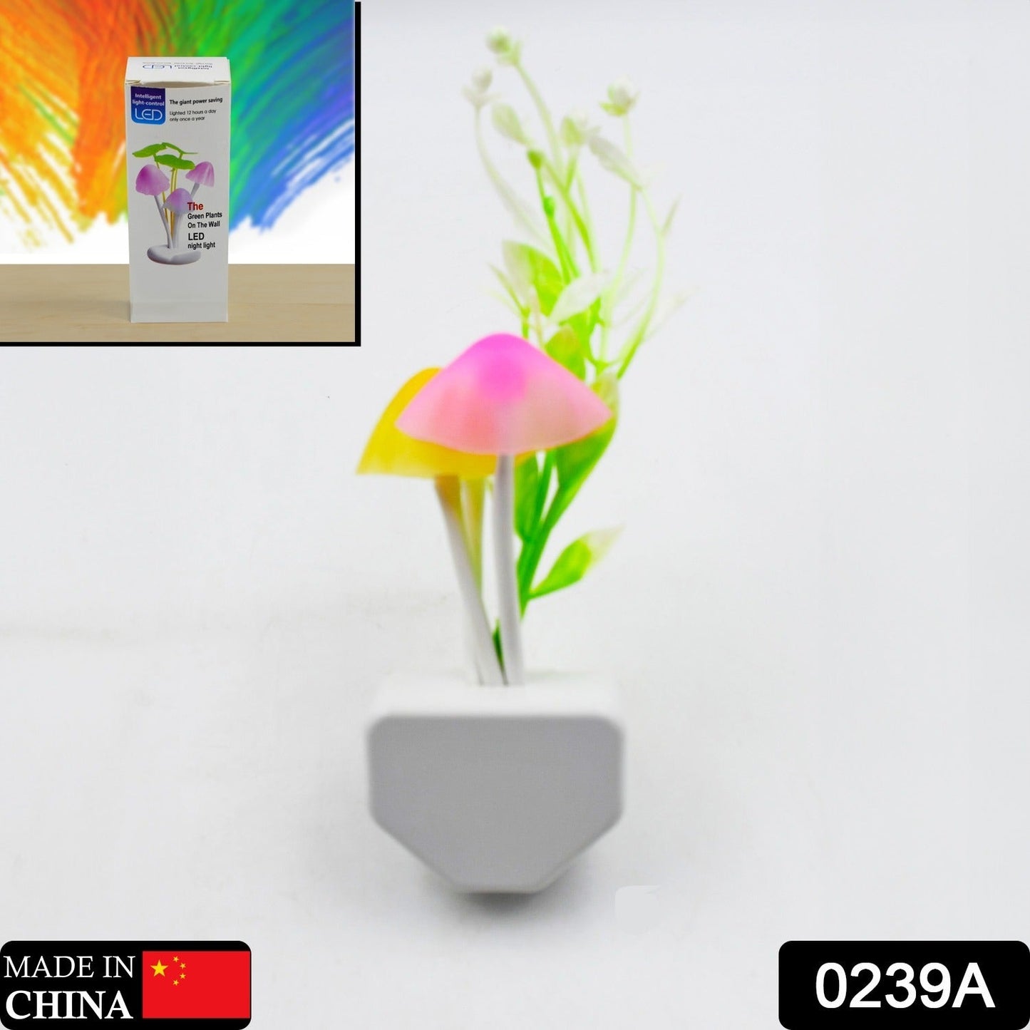 Fancy Color Changing LED Mushroom Night Light Kids Beautiful Color LED Illumination Automatic On / Off Light Sensor Night Lamp - Springkart 