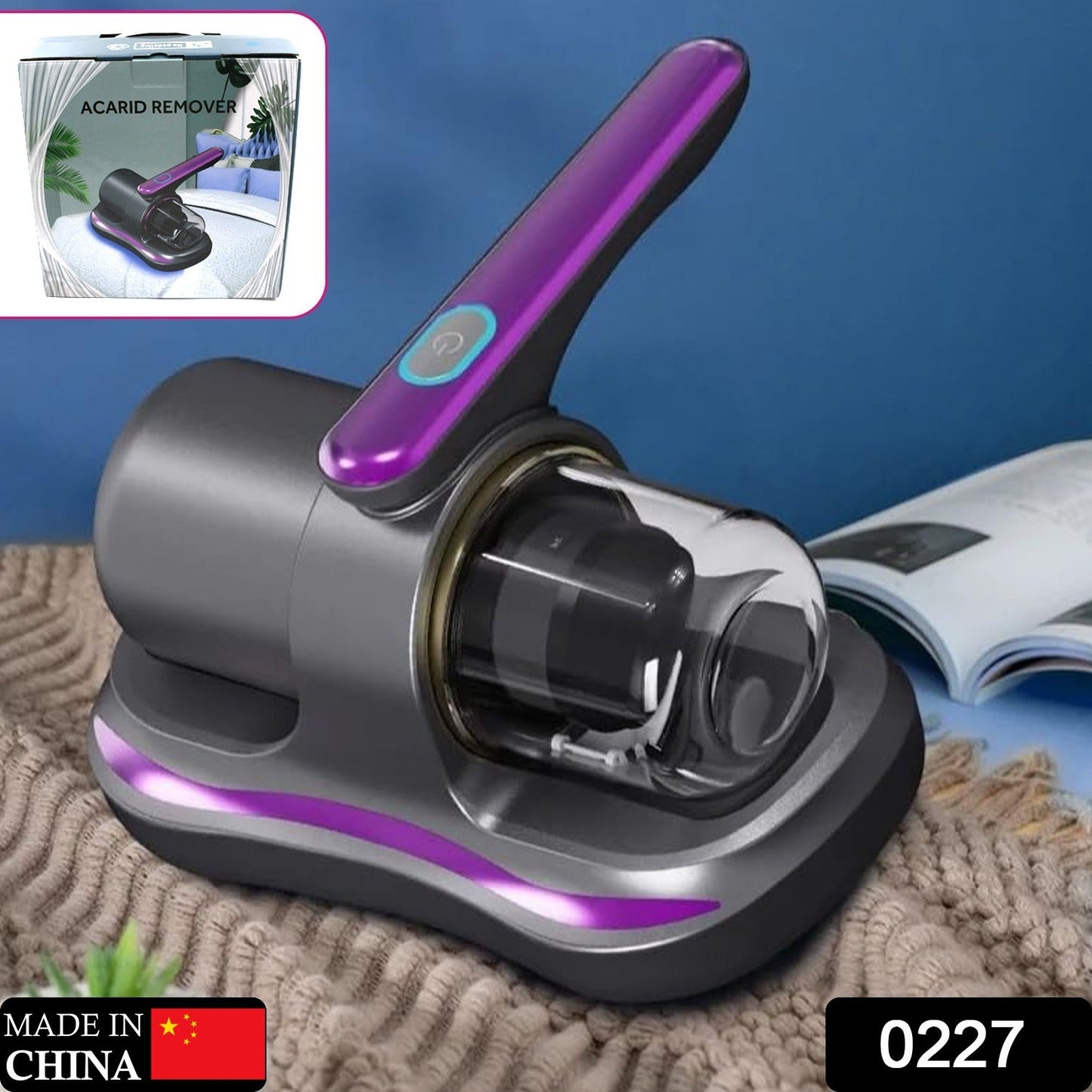 Powerful Suction Portable Handheld Vacuum Cleaner - Low Noise Vacuum Cleaner for Bed - Cordless Vacuum Cleaner for Car Seat Crevices Pillows, Mattresses, Sofas Wireless Anti Dust and Mite Cleaner - Springkart 