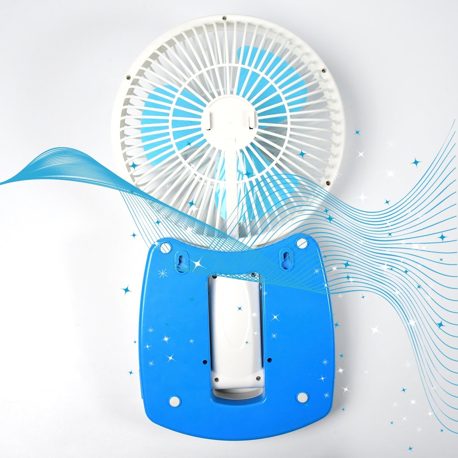 PORTABLE LED LIGHT WITH MINI FAN- YJ 5570 (Battery Not Include) - Springkart 