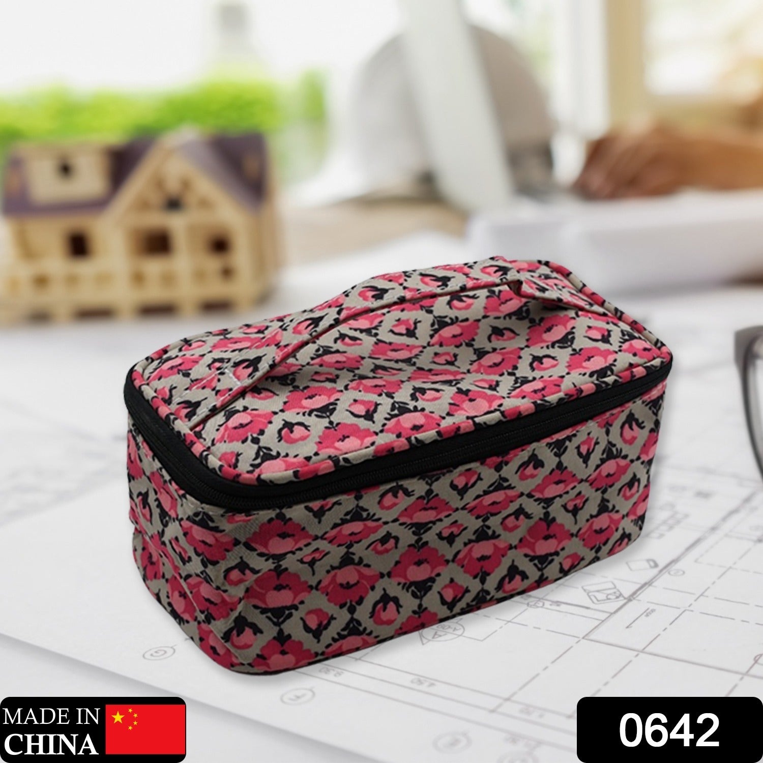 Decor Travel Makeup Bag with Small pouch Portable Organizer Makeup Cosmetic Train Case Large Capacity for Cosmetics Makeup Brushes and Toiletry Jewelry for More Storage - Springkart 