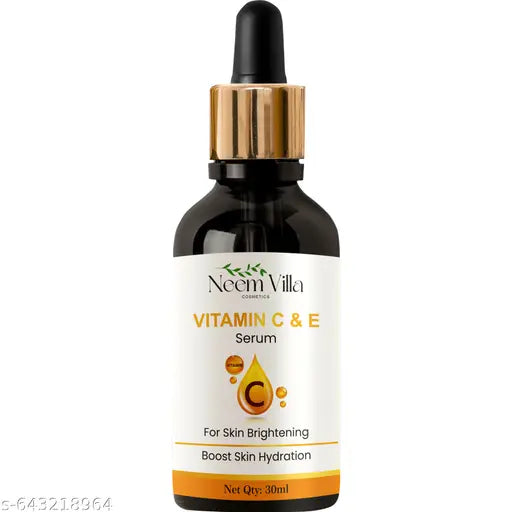 Vitamin C + E Face Serum for Skin Brightening & Anti-Dark Spots|100X Stronger than Vit C |2% Niacinamide 0.5% Salicylic Acid/BHA |Suitable for Oily, Dry, Sensitive Skin |For Men & Women 30ml(Pack of 2)