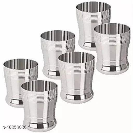 High Quality Stainless Steel Water Juice Glasses (Set Of 6 Glasses) - Springkart 