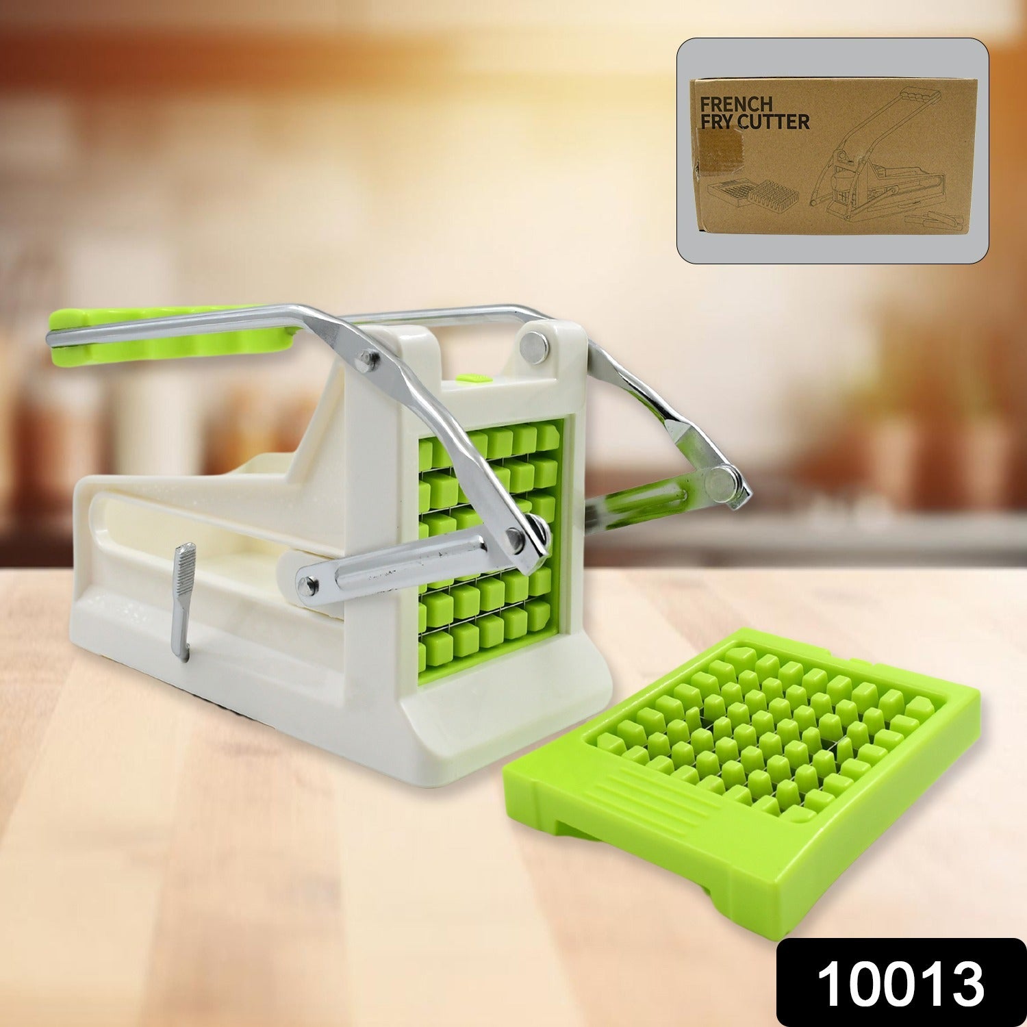 French Fry Cutter, Great with Vegetables, Potato Fries Cutter Professional Vegetable Cutter Stainless Steel Cutter Potato, Onions, Carrots, Cucumbers, Fruits Potato Cutter (1 pc) - Springkart 