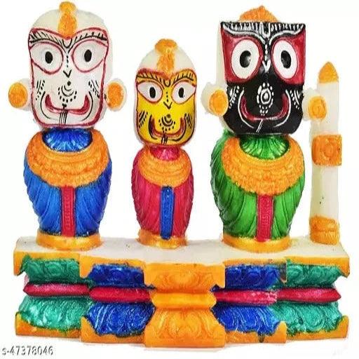 Lord Jagannath, Balabhadra and Subhadra,Idol for Home Deocr, Car Dash Board, - Springkart 