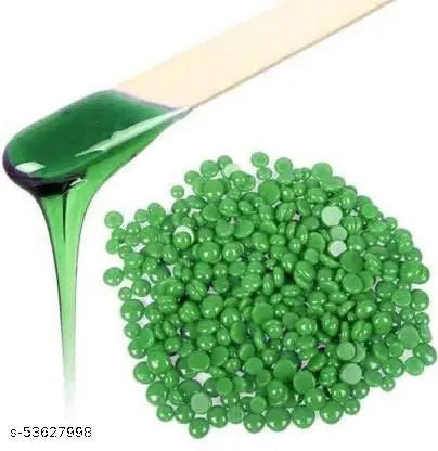 Hard Wax Beans for Hair Removal 200 gm Body Facial Hair Removal Wax Beads Large Refill Faux Pearl Beans with 10 Pieces Waxing Spatulas for Women Men Legs, Face, Underarm, Bikini Wax (200 g)