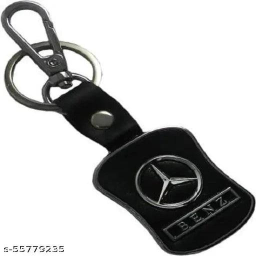 Alexus LEATHERITE BLACK Locking Key Chain - Springkart 