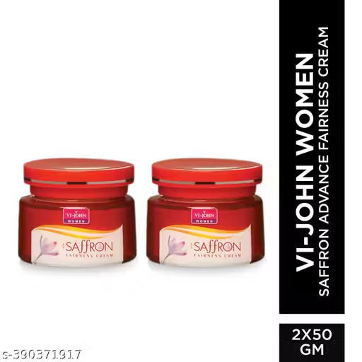 VI-JOHN WOMEN Saffron Advance Fairness Cream 50GM Each (Pack of 2) Limited Stock