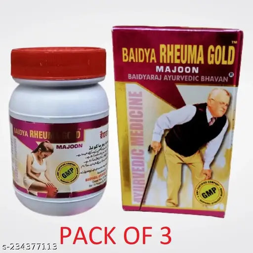 Baidyaraj Ayurvedic Bhavan Rheuma Gold Majoon 200GM PACK OF-3