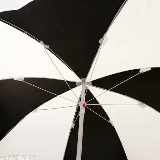 6ft/36Inch Without Stand Outdoor Garden Big Size Umbrella For Shop Hotels And Restaurent-Black & white