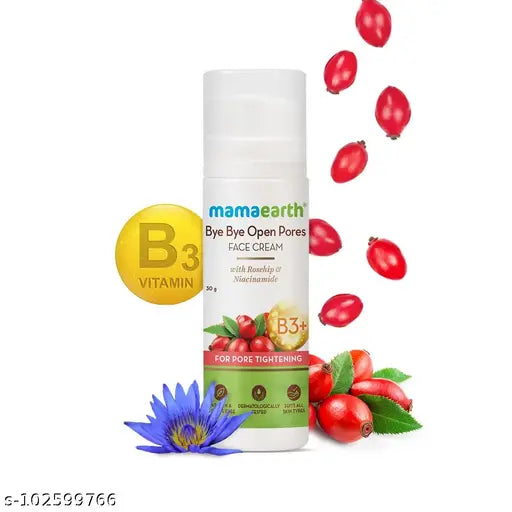 Bye Bye Face Cream, For Pore Tightening with Rosehip & Niacinamide - 30 g