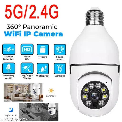 Wi-Fi Wireless Light PTZ Bulb Camera 360° 1080P IP Smart Home Security IR Night - Springkart 