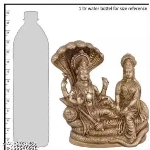 Vishnu Laxmi Sitting on Sheshnag Lord Narayan (L-10cm, B-6cm, H-12cm)