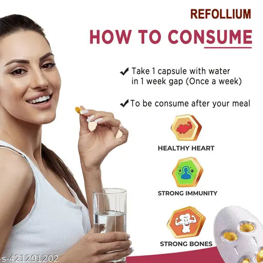 Vitamin D3 (60000 IU), For One-A-Week For Strong Bones, Immunity and Muscle (40 Caps) - Springkart 