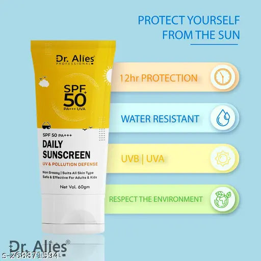 Dr. Alies Professional Sunscreen Lotion SPF50 PA+++ Sunblock Cream