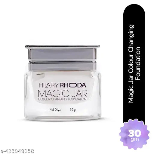 Hilary Rhoda Magic Jar Colour Changing Foundation | Buildable Coverage | Long Lasting & Weightless Formula | Crease-free Foundation | Cruelty-Free | Satin Finish | 30g
