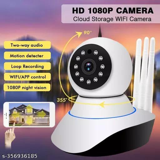 CCTV 1080P HD WiFi Wireless Camera Night Vision 360°Live View Alarm TwoWay Audio - Springkart 