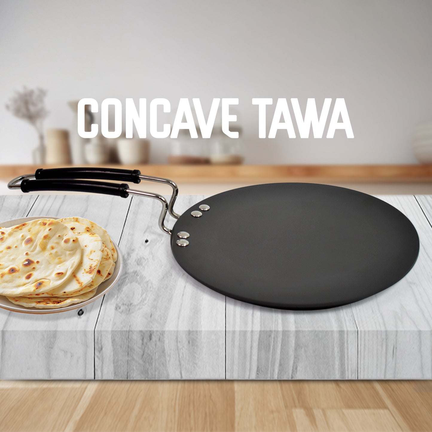 Multi Purpose Aluminium Rays Roti Tawa (9 Inch) - Springkart 