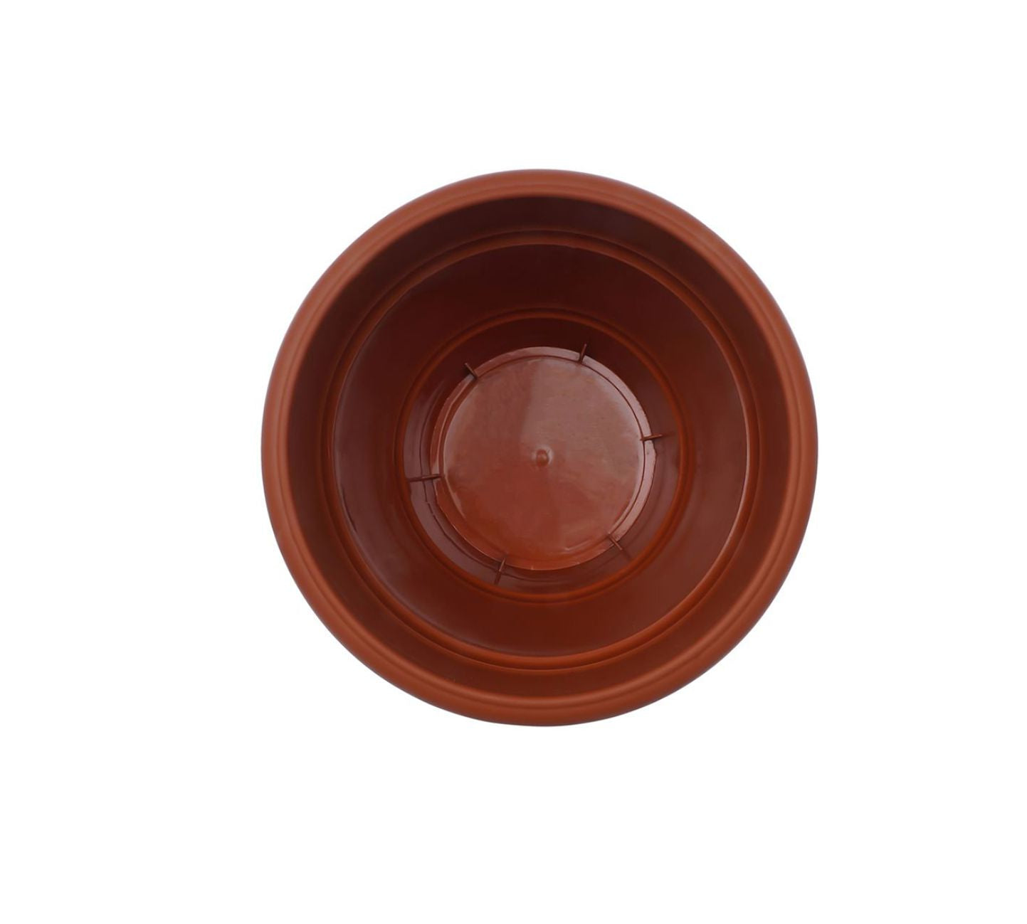 Garden Heavy Plastic Planter Pot / Gamla 6 inch (Brown, Pack of 1, Small) - Springkart 