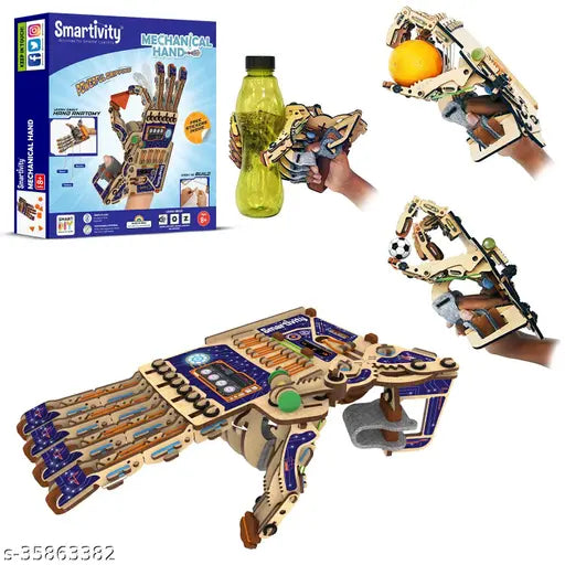 Robotic Mechanical Hand STEM Educational DIY Building Construction Activity Toy Game Kit for boys & girls age 8-10-12-14 Years