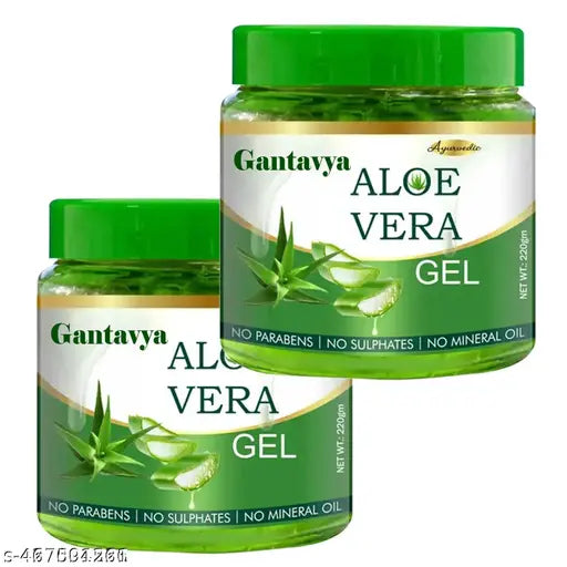 Gantavya Aloevera Face Beauty Gel - 220gm pack of 2
