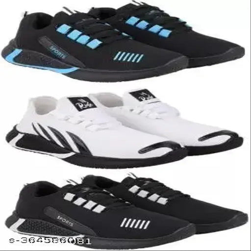 Extoes Men & Boys Sport Shoes Combo of 3