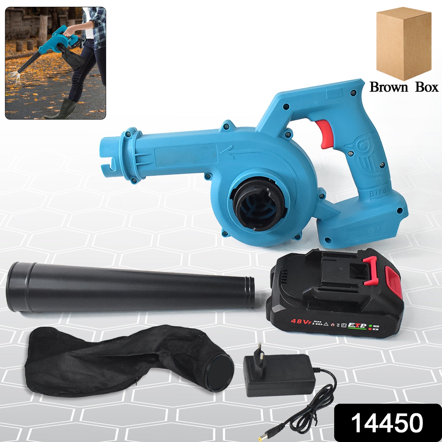 Multi-purpose Home And Garden Air Blower And Suction Vacuum Combo Kit With Collection Bag For Easy Cleaning - Springkart 