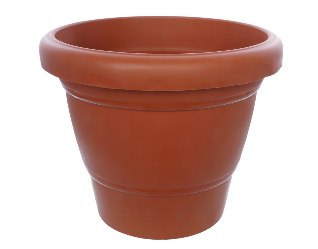Garden Heavy Plastic Planter Pot / Gamla 8 inch (Brown, Pack of 1,Medium ) - Springkart 