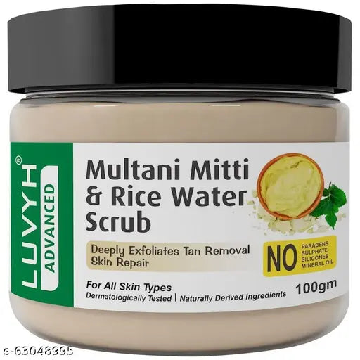 Mitti and Rice water Scrub 100g