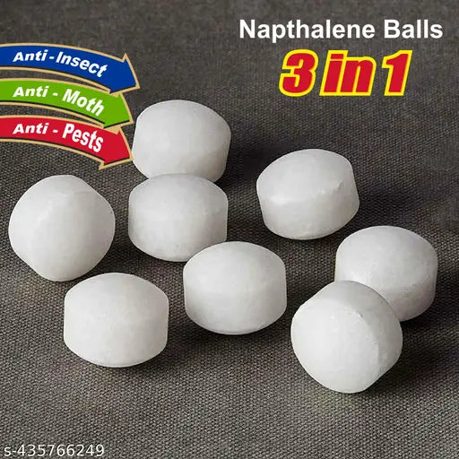 Wonder Fresh Naphthalene Balls - 600g (100, Pack Of 6) White