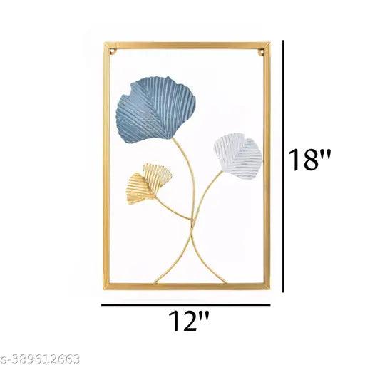 Gold Metal Wall Decor Leaf Wall Hanging Decoration,