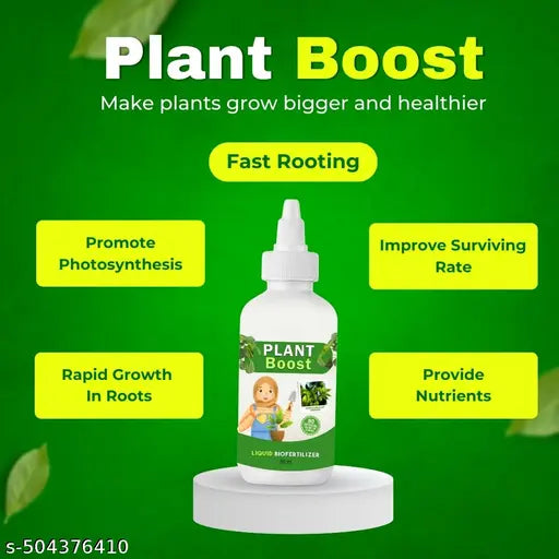 Plant Booster  for Faster & Stronger Plant Growth | Plant Growth Enhancer Supplement | Natural Booster for Indoor & Outdoor Plants | Root Growth Promoter & Plant Tonic | Pack of 3 (50ml Each)