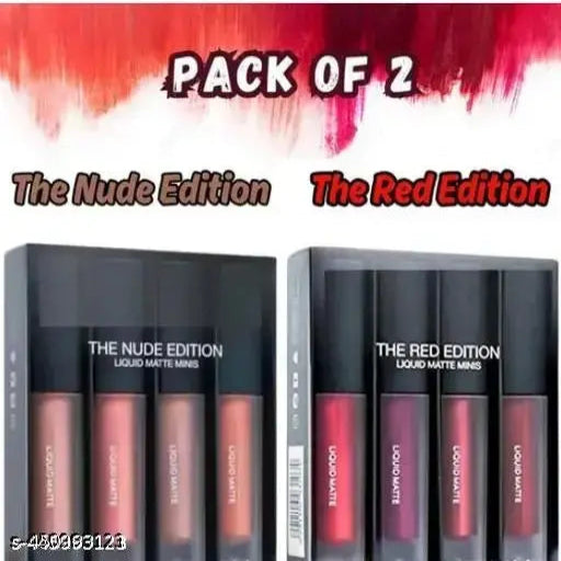 Matte Mini, Combo Of Different Color/ MatteLiquid/ LipstickPack of 8