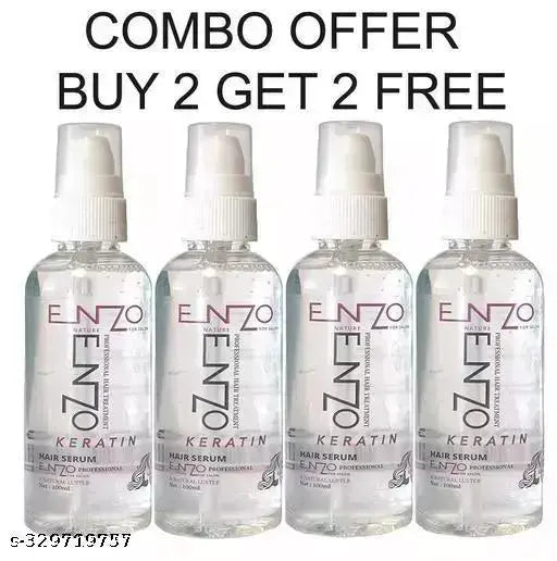 Enzo Hair Serum For Men And Women To Make their Hair's Smooth And shinny 100*4=400 ml