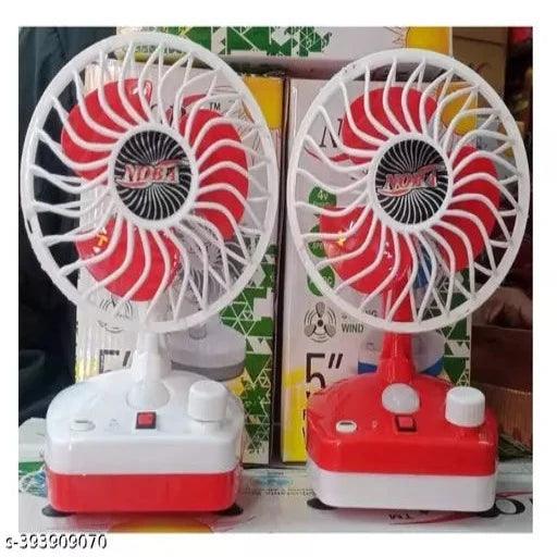 Powerful Rechargeable Multifunction 7 Speed AC DC Folding Fan with LED Light (Pice 2) - Springkart 