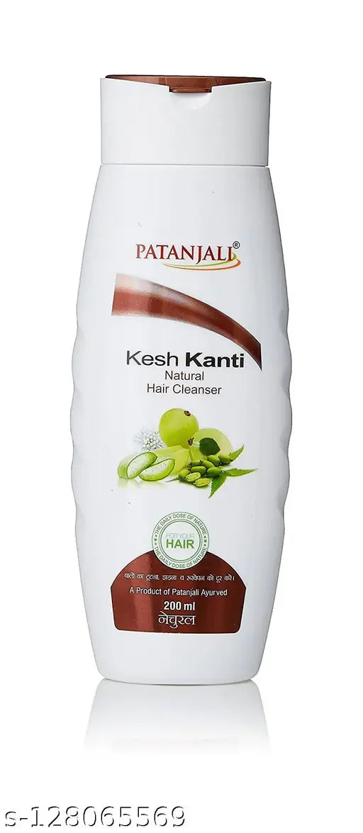 Patanjali Kesh Kanti Natural Shampoo Hair Cleanser 200 ml + Kesh kanti 120 Ml