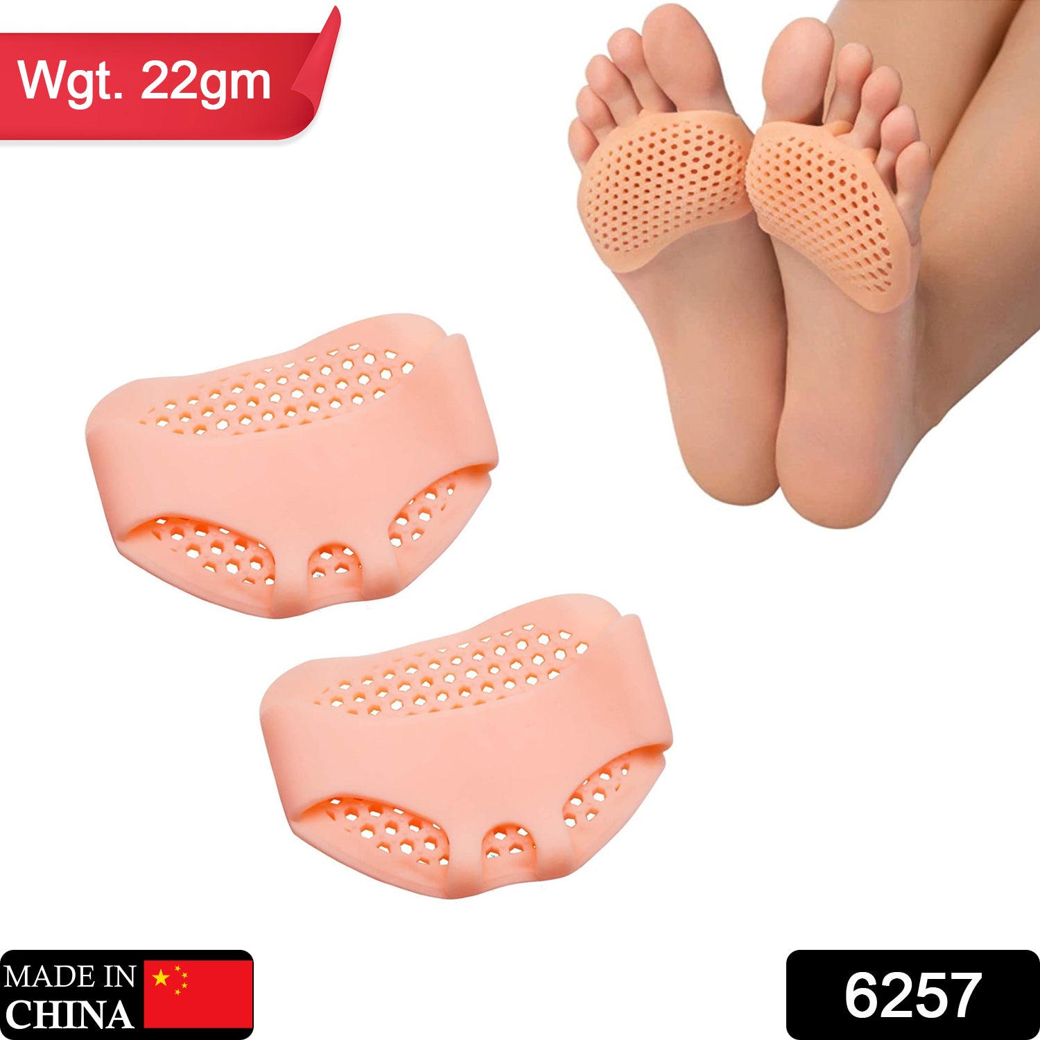 6257 Silicone Tiptoe Protector And Cover Used In Protection Of Toe For Men And Women - Springkart 
