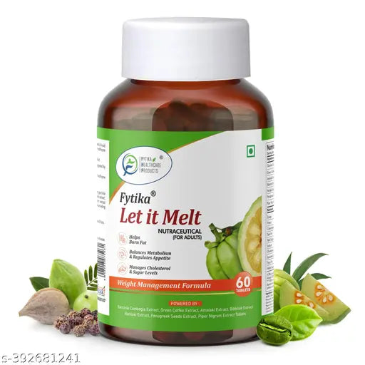 Let it Melt - Natural Support with Garcinia-Dietary Supplement for Healthy Lifestyle Management - 60 Veg tabs