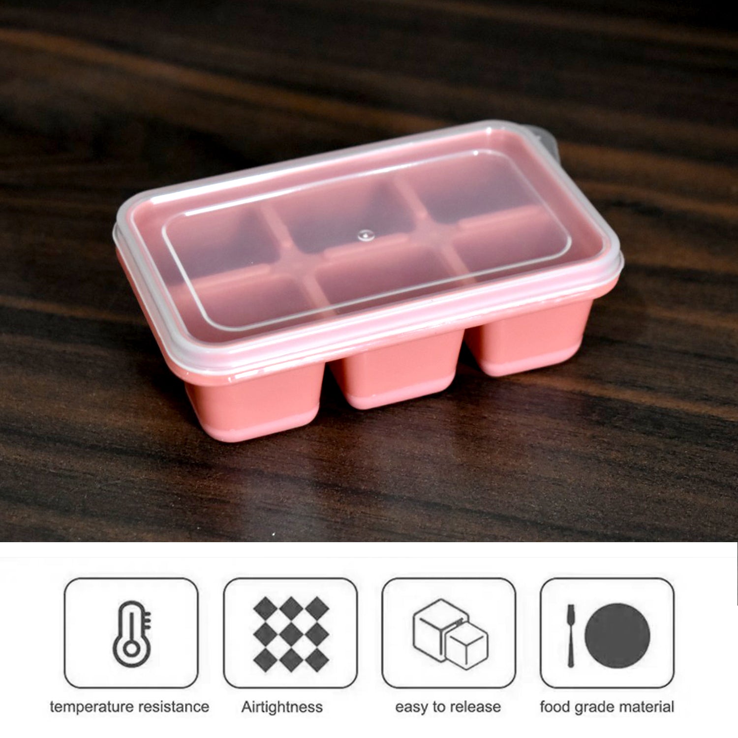 4750 6 Cavity Silicone Ice Tray Used In All Kinds Of Places Like Household Kitchens For Making Ice From Water And Various Things And All. - Springkart 